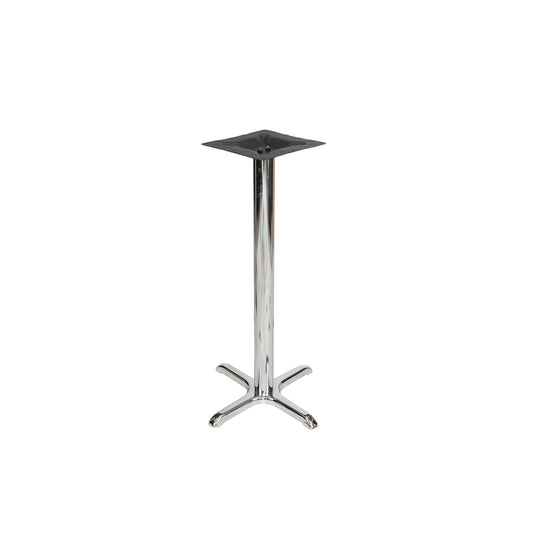 STB BFM Seating Stamped Steel Chrome Cross Base With Classic Cross Base Design, Adjustable Glides and Stamped Steel Base Bottom, Base Size 22″X22″ - 30″X30″ Column Diameter 3″ - 4″