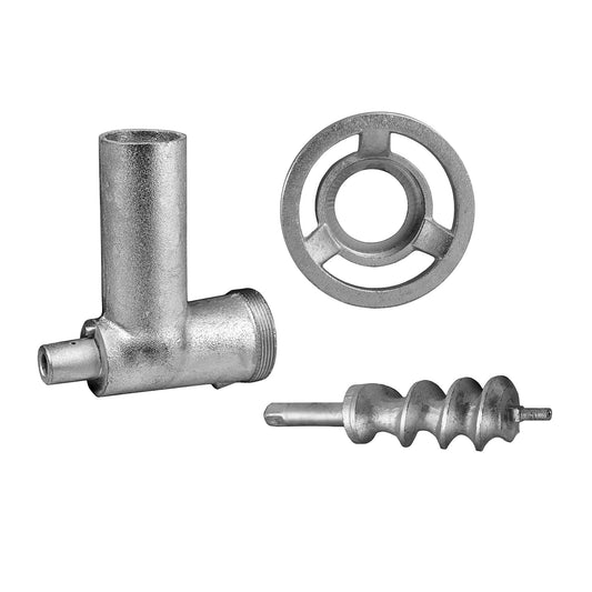 12 H CRW Alfaco Cylinder, Ring & Worm for Alfa 12 H CCA Chopper - Material: Tin-Plated Steel, Hub Size: 12, Weight: 13 Lbs