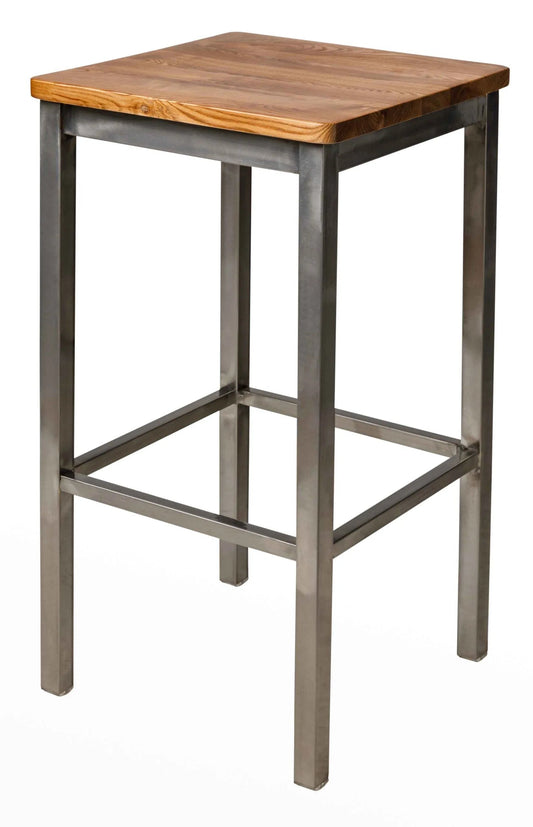 2510B BFM Seating Trent Clear Coat Backless Barstool With Industrial Design Steel and Powder Coat Finish, Overall Width 15.75″ Height 30″ Weight 16 Lbs