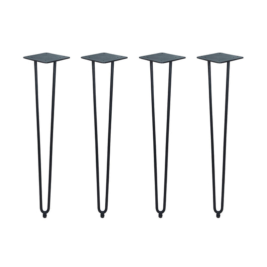 NV4L BFM Seating NV Corner Legs Hairpin Design 6″ X 6″ Welded Plates, Height 28.5″ -40″ Weight 20 Lbs - 24 Lbs