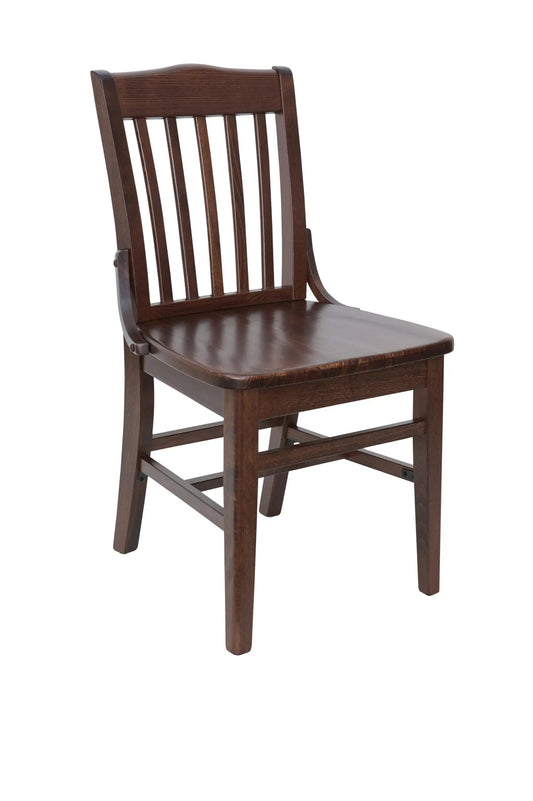 ZWC302 & ZWB302 BFM Seating Cornell Side Chair & Barstool With Classic Vertical Back Design Solid Wood, Overall Width 17.25″ - 18.5″ , Height 35.5″ -  43.5″ Weight: 19 Lbs- 21 Lbs