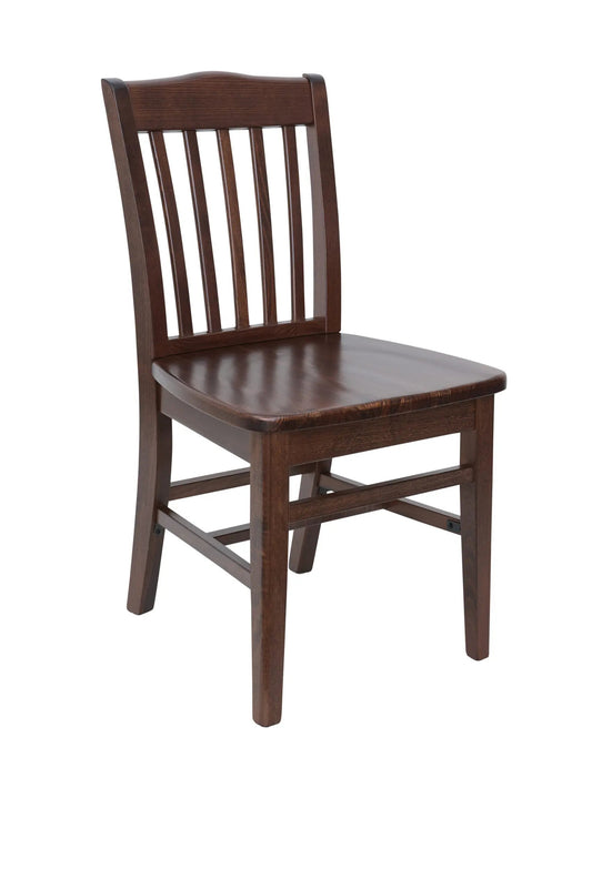 ZWC303 & ZWB303 BFM Seating Columbia Side Chair & Barstool With Classic Vertical Back Design Solid Wood, 16.5″-17.5″W  35.5″- 43.5″H and 19 Lbs- 21 Lbs