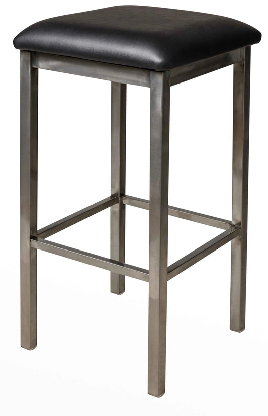 2510B BFM Seating Trent Clear Coat Backless Barstool With Industrial Design Steel and Powder Coat Finish, Overall Width 15.75″ Height 30″ Weight 16 Lbs