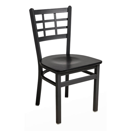 2163 BFM Seating Marietta Chair, Barstool & Swivel Barstool With Classic Design Steel and Wood Powder Coat Finish - Overall Width: 17.25″-20″ Weight: 17 Lbs - 21 Lbs