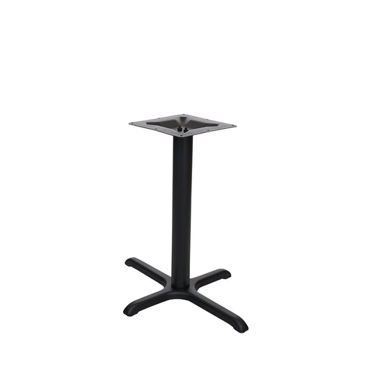 STB BFM Seating Stamped Steel Indoor Cross Base Bolt-on Top Plate With Classic Cross Design, Adjustable Glides and Stamped Steel Base Bottom, Column Diameter 3″-4″ Height 28.5″-40.5″