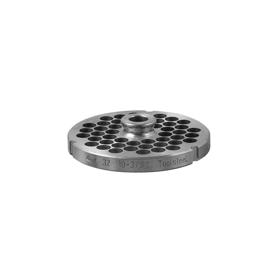 32 038 Hub Alfaco L&W Chopper Plate for Meat Processors and Provides a Greater Degree of Stability for GRINDING32 Hub Size, 3/8” Hole Size With Hub (3 Notch)