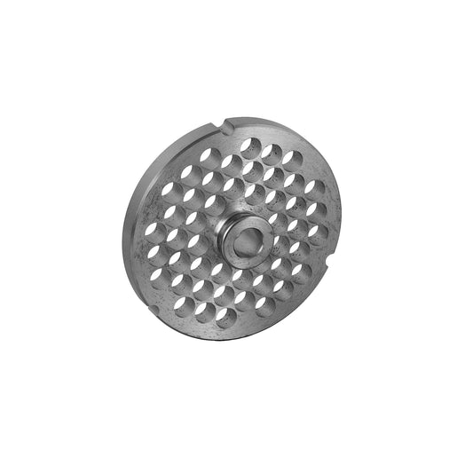 32 038 Hub Alfaco L&W Chopper Plate for Meat Processors and Provides a Greater Degree of Stability for GRINDING32 Hub Size, 3/8” Hole Size With Hub (3 Notch)