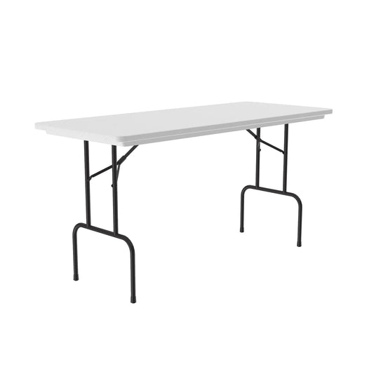 RS3072-96 Correll inc. Counter/Standing Height Folding Tables 36” Height with Waterproof, Scratch and Stain Resistant Use for Food Preparation, Laundry Room, or Shop Use - Cube: 4.00