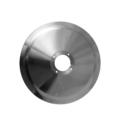 834 SS Alfaco Stainless Steel Slicer Blade Direct Replacement for Berkel OEM 01-403501-09447 and 3501-09447 - Diameter: 11 5/8″, Mounting Holes: 4, Finish: Stainless Steel Finish