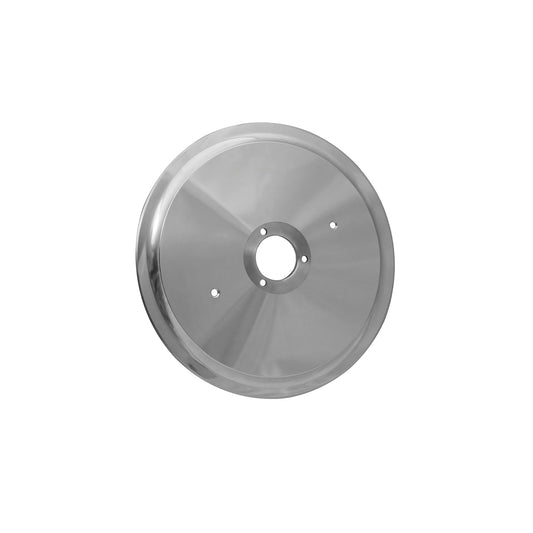 8510 HC Alfaco 10” Slicer Blade Direct Replacement for Berkel OEM Part# 01-400825-00073 - Mounting Holes: 3, Finish: Carbon Steel With Hard Chrome Finish