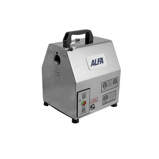 APB-12 Alfaco ALFA 1HP #12 Power Base Fits Standard #12 Attachments Used for Commercial Kitchens, Comes With Easy-Clean Electronic Control Touchpad, Heat-Treated Steel Gears and Overload Safety Switch - 115 Volts, 60 Hz, Dimensions: 17.3” X  13.4” X 15.7”