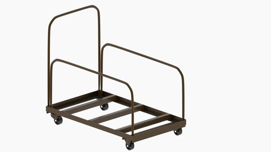 T282-288-3648 Correll Inc. Trucks for Rectangular Folding Tables with a Heavy Gauge, 2” X 2” Welded Angle Iron Construction - Cube