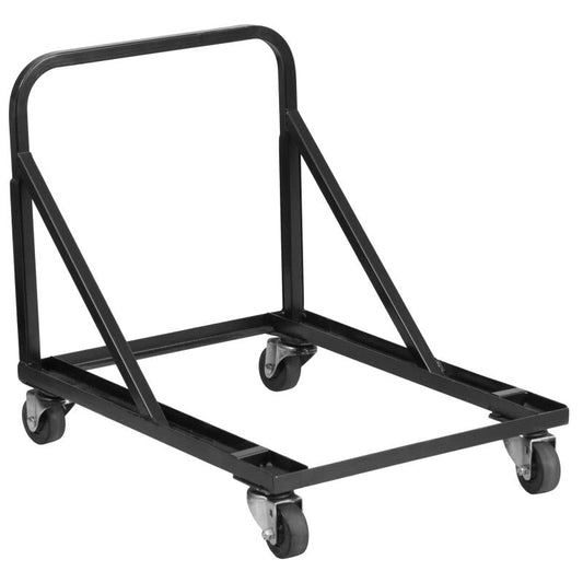 HF-MUS-DOLLY-GG Flash Furniture Band/music Stack Chair Dolly Designed For Commercial Use Made Of Black Powder Coated Frame Finish / 20W x 40D x 42.5H, 1200 lbs Weight Capacity