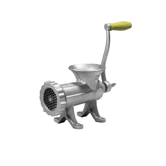 22 HFG Alfaco #22 Screw Down Style Hand Food Grinder, Comes With One Plate - Shipping Weight: 17 Lbs, Plate Hole Size: 1/4”