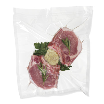 HVCP41214 Alfaco NSF Certified 12”X14” Hamilton Beach Vacuum Seal Pouch/Bag for Storing, Preserving and Freezing Food, Made of 9 Heavy Duty Layers of BPA-Free Films and Resins - Thickness: 4 Mils, Sold in Cases of 1000 Bags