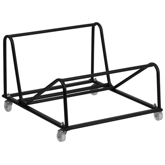 RUT-188-DOLLY-GG Flash Furniture Sled Base Stack Chair Dolly Used To Move Chairs Around The Building With Ease, Designed For Sled Base Stack Chairs, Made Of Black Powder Coated Frame Finish/  22W x 29.75D x 19.625H, 200 lbs Weight Capacity