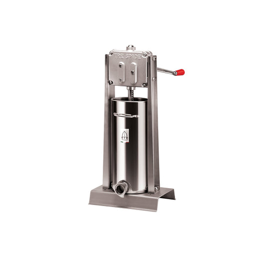 Ts-15SSV Alfaco Tre Spade 22500/L Sausage Stuffer Comes With Stuffing Tubes, Two Piston Speeds, Forged Gears, Made of Stainless Steel, Easy Disassembly and Clean-up = 30 Lbs Capacity (15 Liter) , 14.5”L X 13.5”W X 32.75”H Dimensions