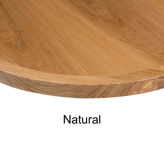 VN BFM Seating Veneer Round Table Top Rustic Design Matching 1.5″ Wood Edge Urethane Protected Finish, Weight: 17 Lbs -  68 Lbs