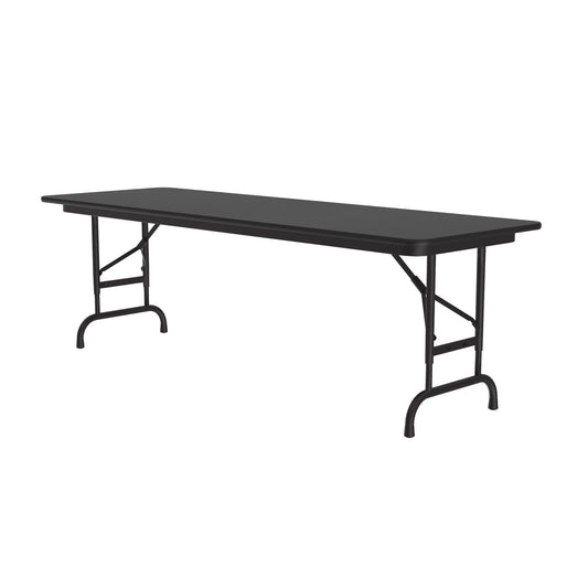 CFAPX Correll Inc. Commercial High-Pressure Folding Tables Adjustable Height for Heavy Duty Home, Office, School, Church, Food Service & Commercial Use with Mar-Proof Plastic Foot Caps & Edge Molding - Cube