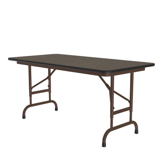 CFAM Correll Inc. Econoline Melamine Folding Tables Adjustable Height for Heavy Duty Home, Office, School, Church, Food Service & Commercial Use with Melamine Top on 5/8” High Density Particle Board Core - Cube