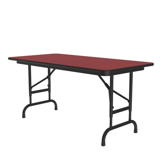CFAPX Correll Inc. Commercial High-Pressure Folding Tables Adjustable Height High Intensity Colors for Heavy Duty Home, Office, School, Church, Food Service & Commercial Use with High Pressure 3/4” Top Folding Table - Cube