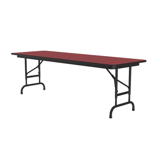 CFAPX Correll Inc. Commercial High-Pressure Folding Tables Adjustable Height High Intensity Colors for Heavy Duty Home, Office, School, Church, Food Service & Commercial Use with High Pressure 3/4” Top Folding Table - Cube