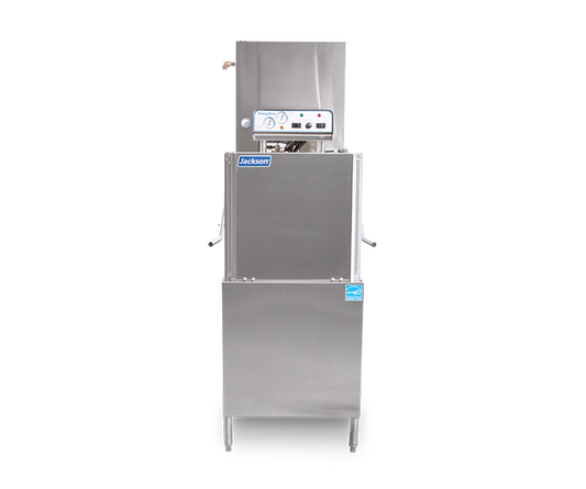 TempStar Ventless Jackson Wws Tempstar® With Ventless And Energy Recovery For Commercial Cleaning And Sanitizing Of Tablewares Features Sani-Sure™ Final Rinse System Ensures Proper Sanitation Is Achieved Every Cycle - Cleans 41 Racks/Hour Per 0.89 Gallon
