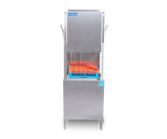 TempStar Ventless Jackson Wws Tempstar® With Ventless And Energy Recovery For Commercial Cleaning And Sanitizing Of Tablewares Features Sani-Sure™ Final Rinse System Ensures Proper Sanitation Is Achieved Every Cycle - Cleans 41 Racks/Hour Per 0.89 Gallon