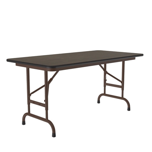 CFATF Correll Inc. Thermal Fused Laminate Folding Tables Adjustable Height for Heavy Duty Home, Office, School, Food Service & Commercial Use with Two Sided Thermal Fused Laminate Top on 3/4” High Density Board Core - Cube