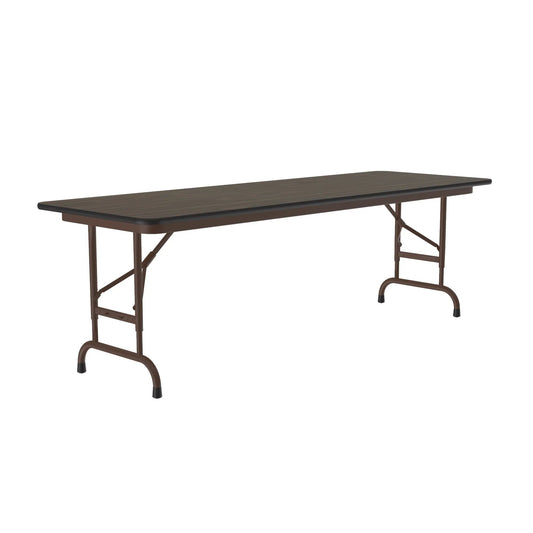 CFATF Correll Inc. Thermal Fused Laminate Folding Tables Adjustable Height for Heavy Duty Home, Office, School, Food Service & Commercial Use with Two Sided Thermal Fused Laminate Top on 3/4” High Density Board Core - Cube